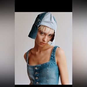 Zara patchwork denim vest